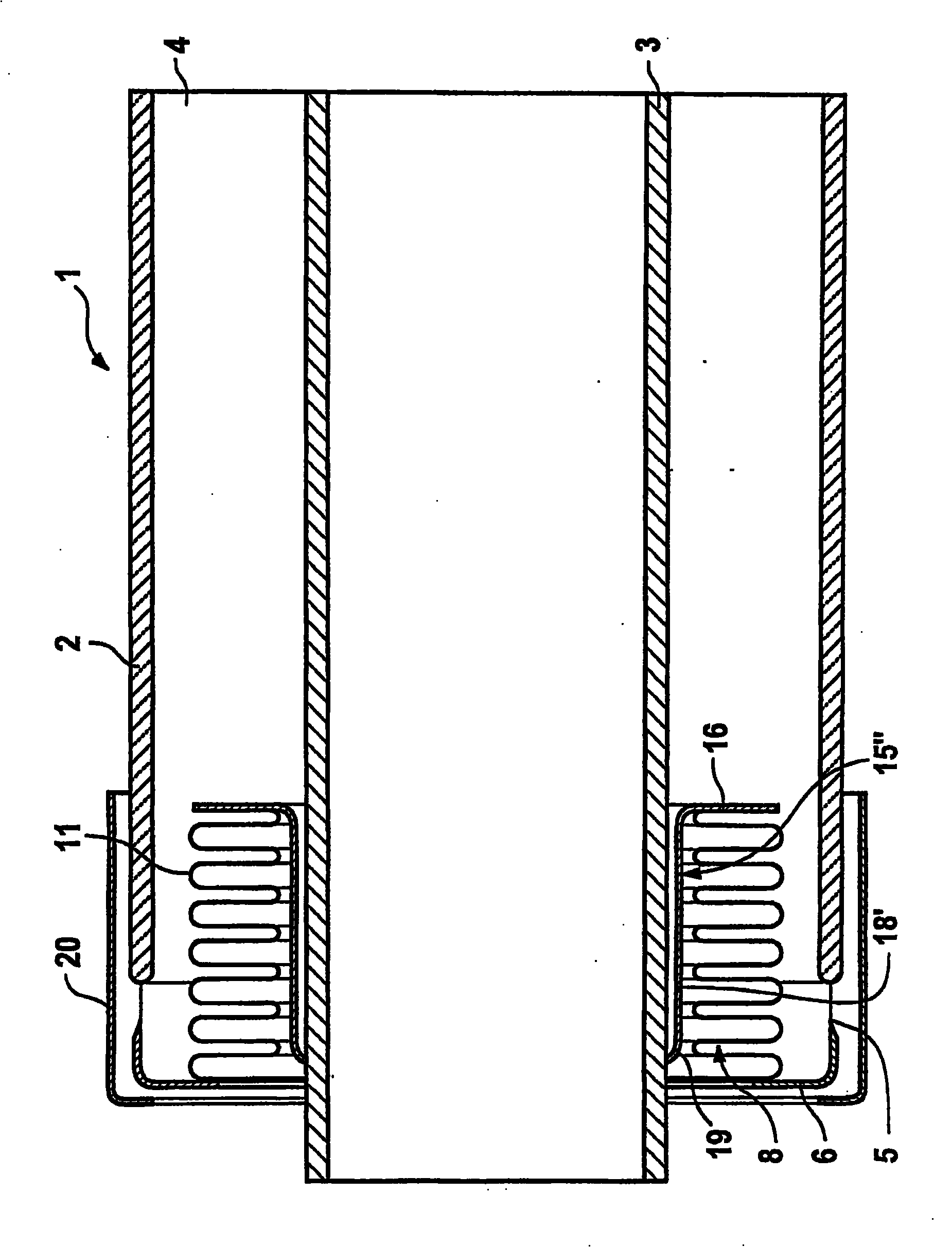 Heat absorption tube for solar energy