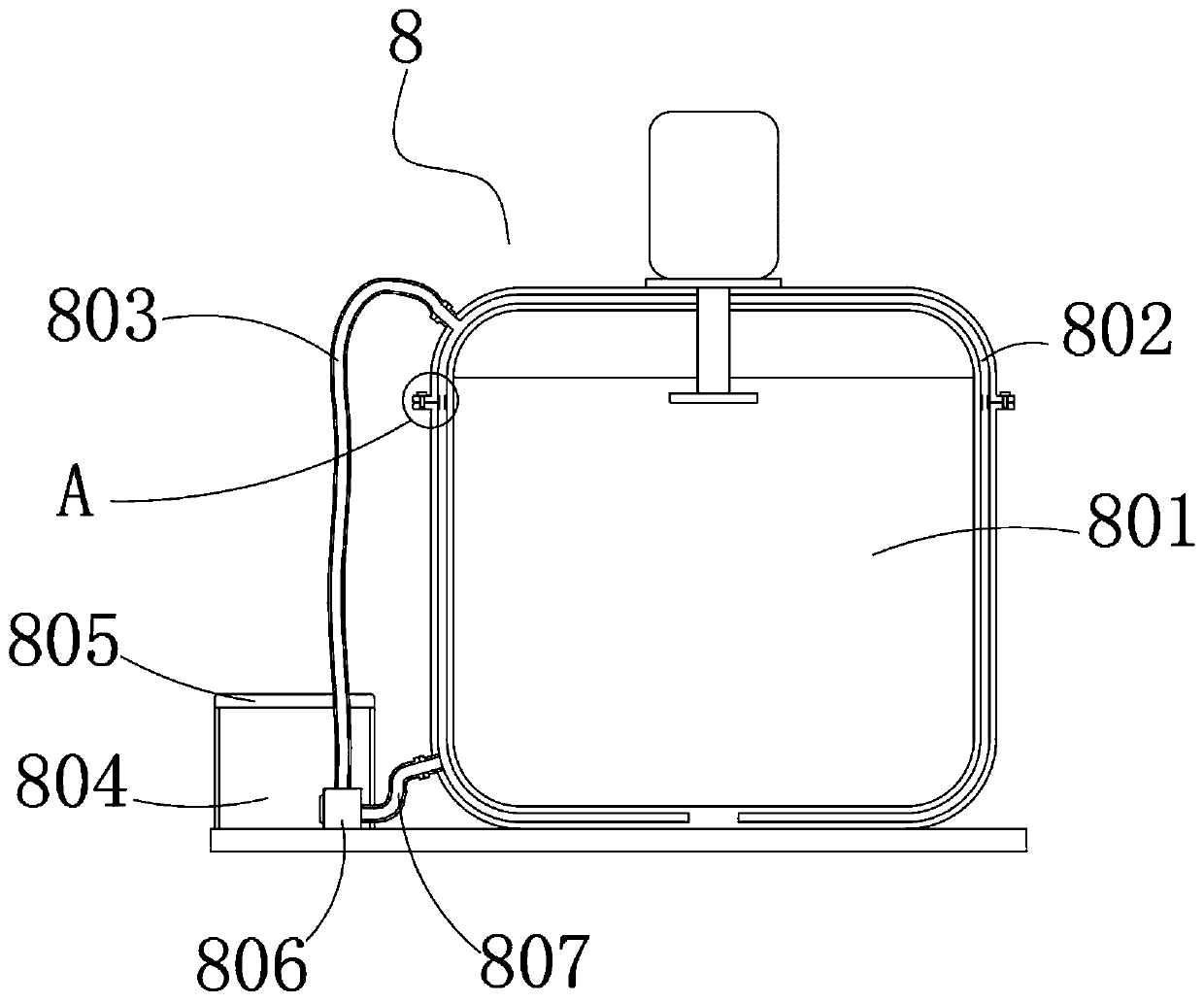 Highly-efficient reaction device for environmentally-friendly resin production