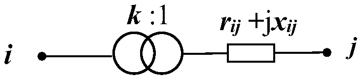 Newton method load flow calculation method based on node type and modified Jacobian matrix