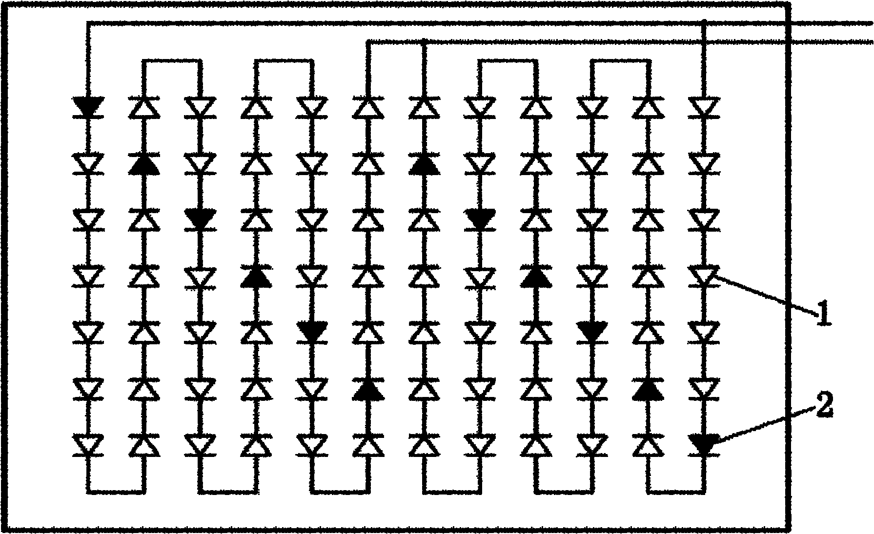 Method for improving color rendering index and color temperature of low-color-temperature cold white light emitting diode (LED) matrix light source