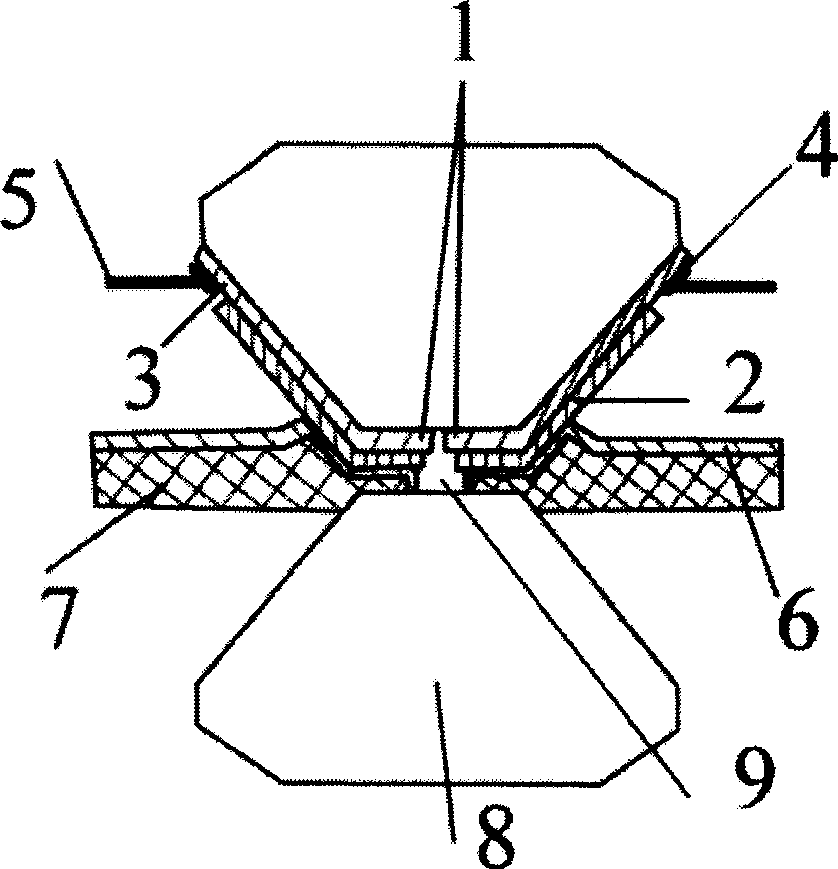 Electrode for in-situ electrical measurement for diamond anvil cell and method for producing the same