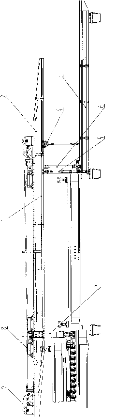 Bridge erecting machine for bridge erection