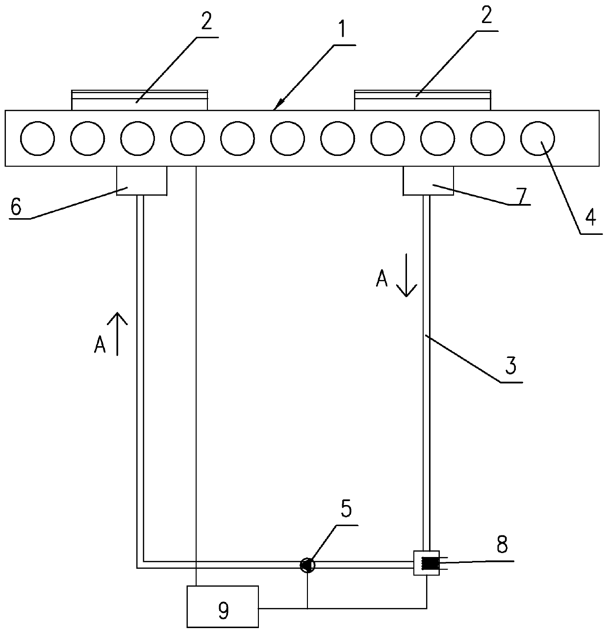 Heat-accumulation-type energy-saving heating system and photovoltaic module laminating equipment