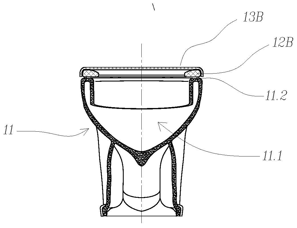 A composite toilet with separate standing and sitting and a composite toilet seat cover assembly