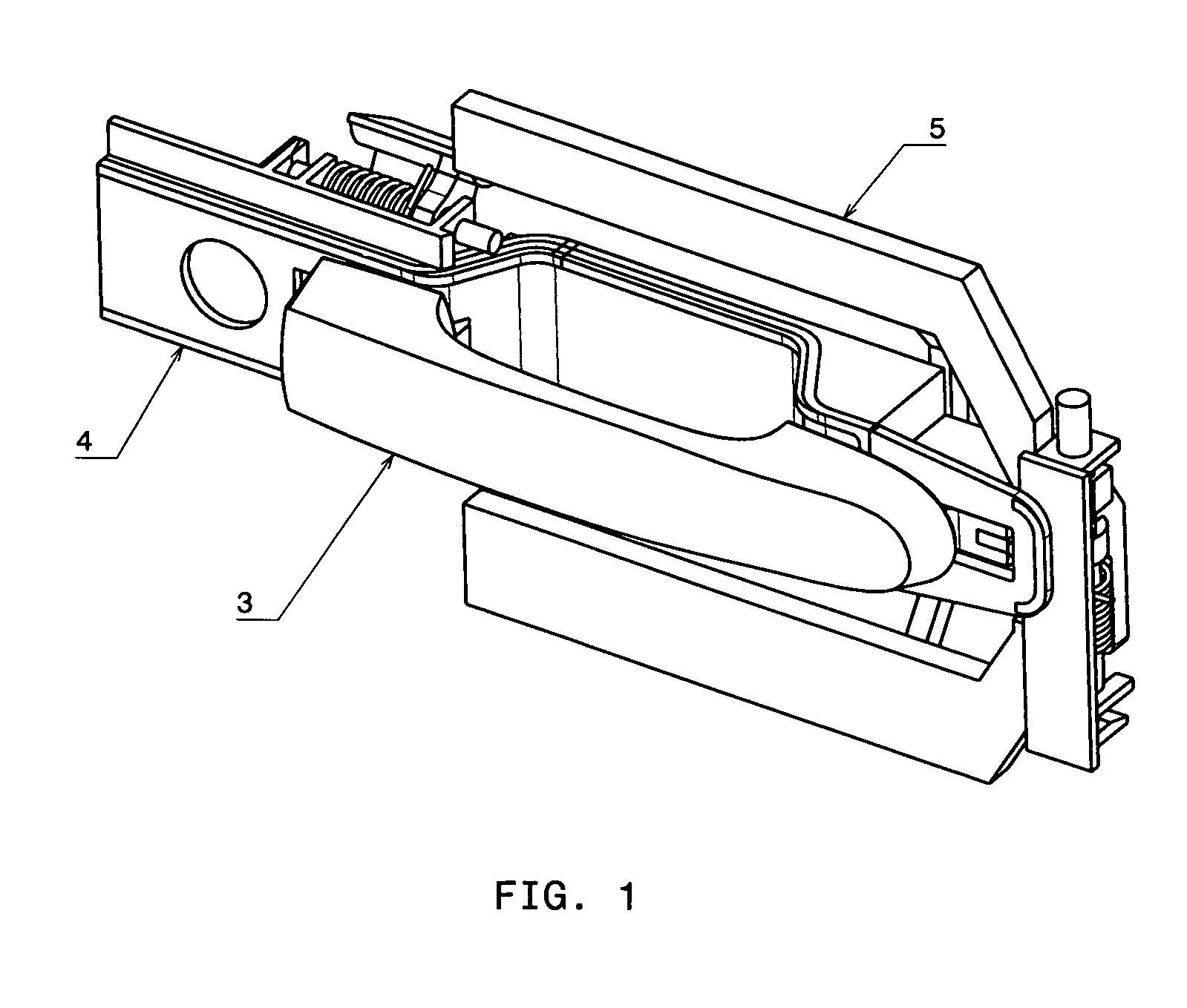 Automotive door handle assembly with directly coupled-inertia activated mechanism