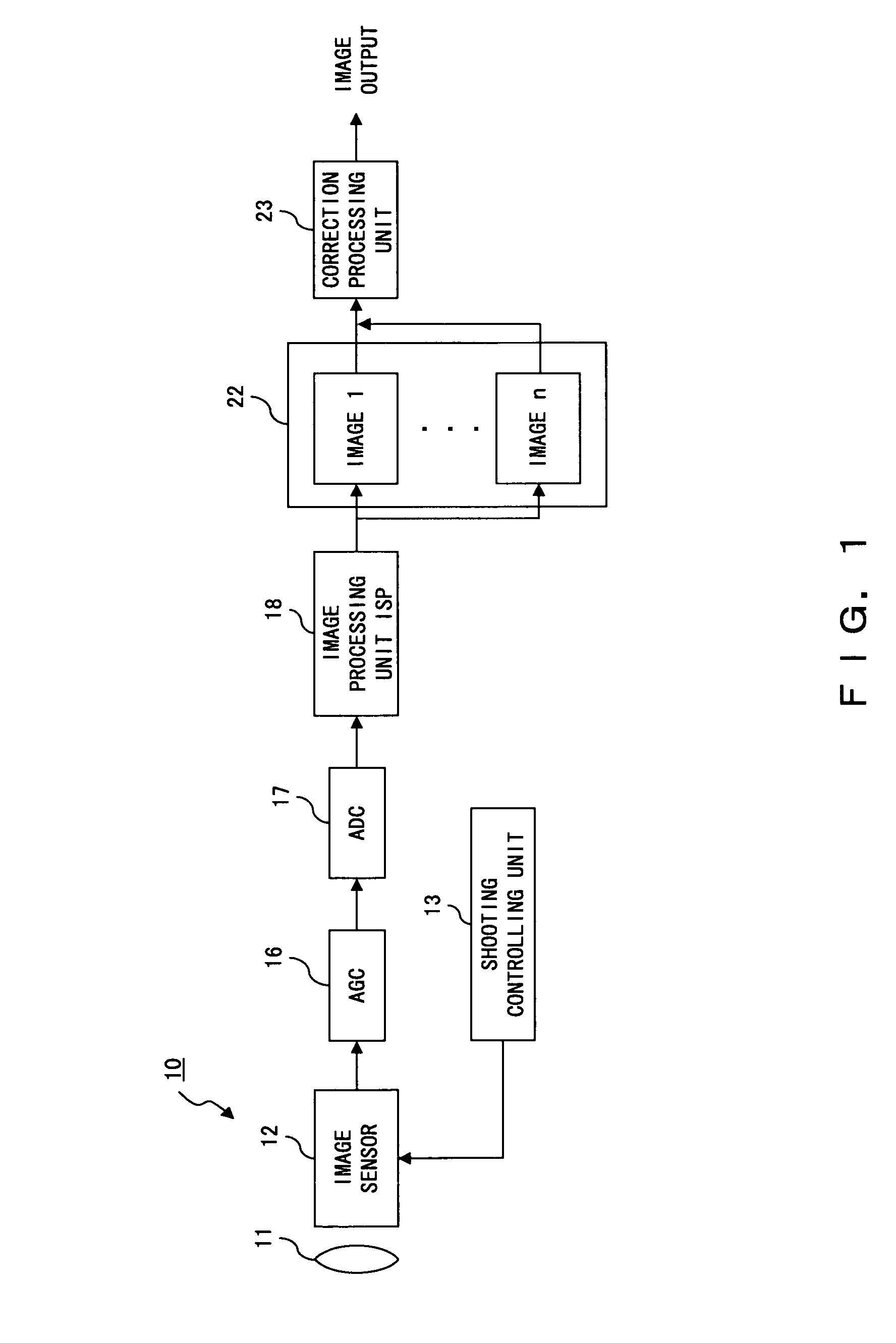 Image capturing device having a hand shake correction function, hand shake correction method, and storage medium storing a hand shake correction process program