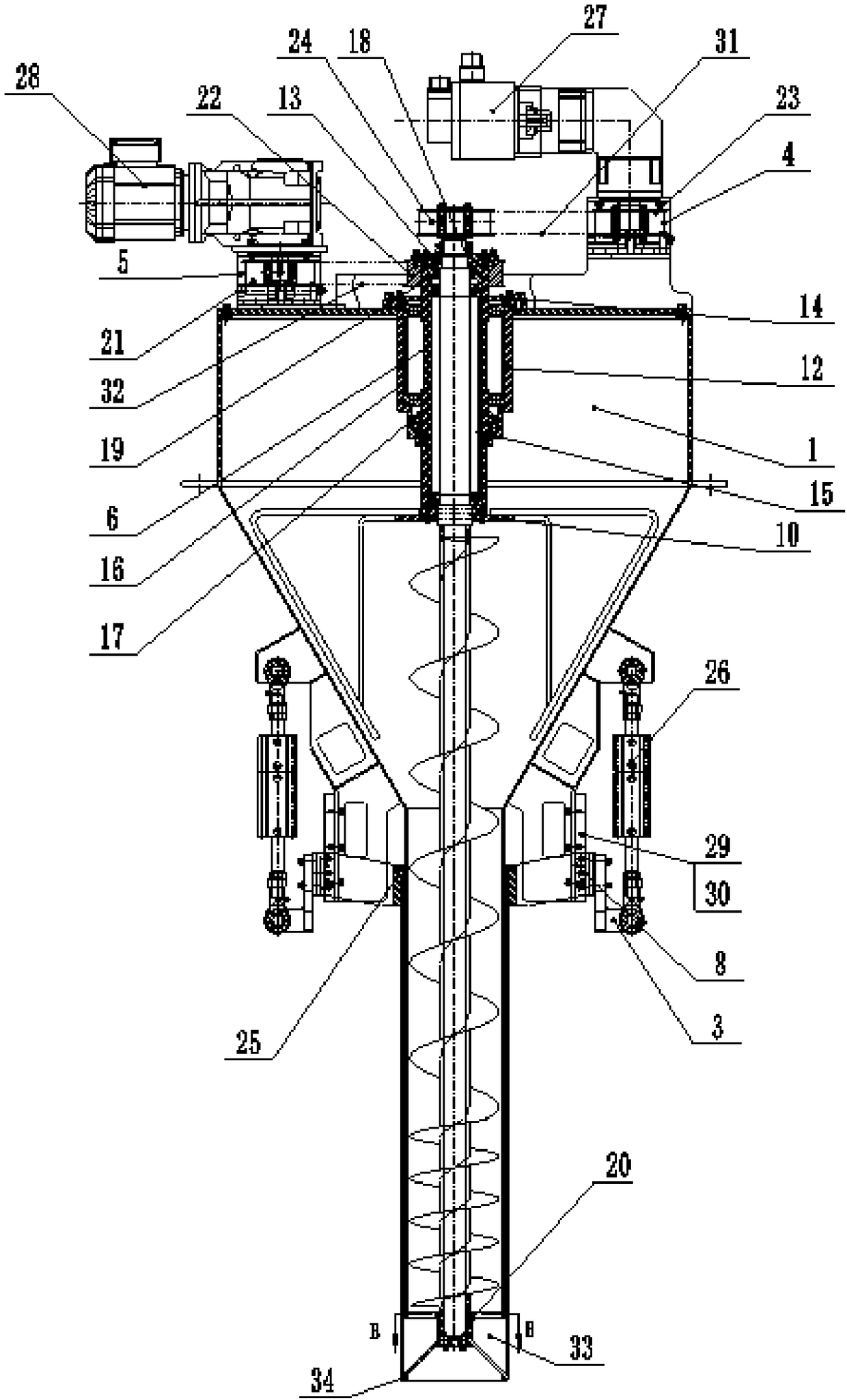 Multistage spiral feeding mechanism for automatic powder filling line