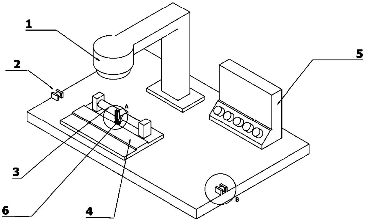 Stepping laser welding device for welding resistance wires