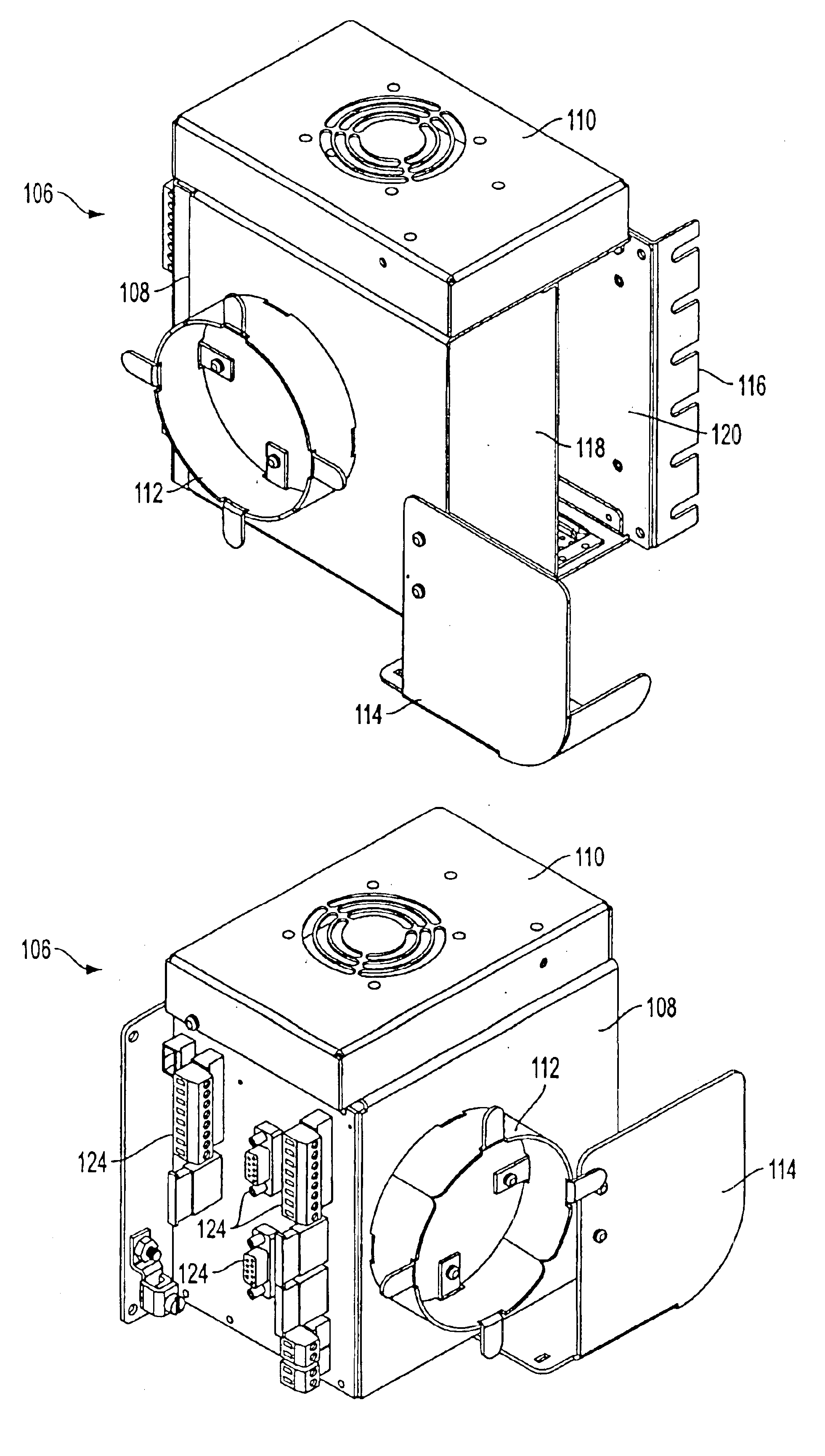 SONET multiplexer having front panel access to electrical and optical connectors and method for using same