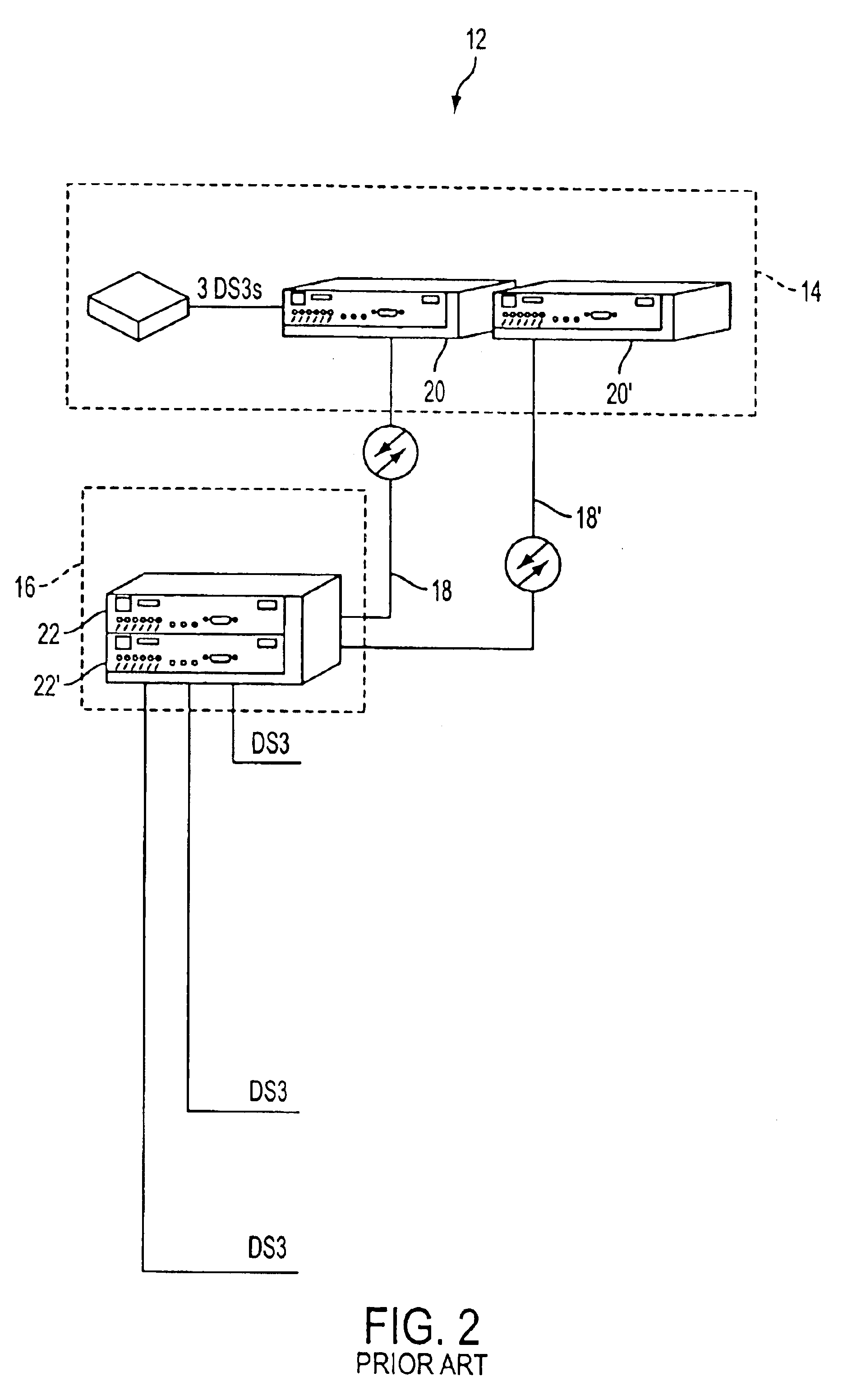 SONET multiplexer having front panel access to electrical and optical connectors and method for using same