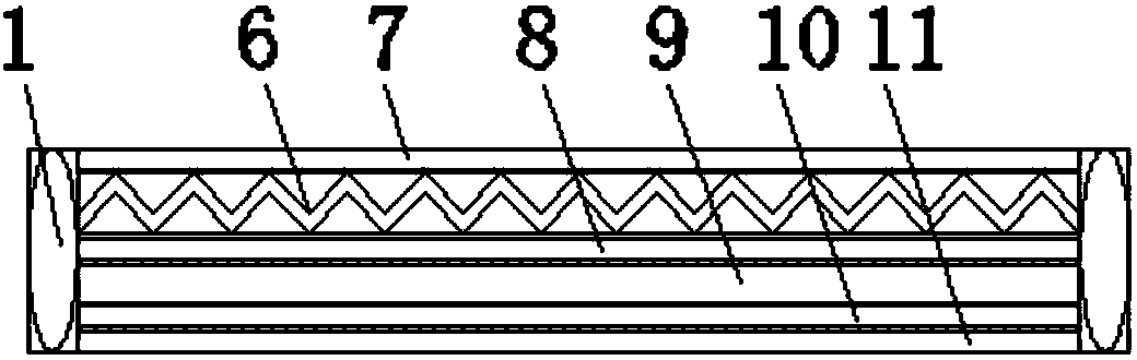 Filter cloth with surface adhered with adhesive layer