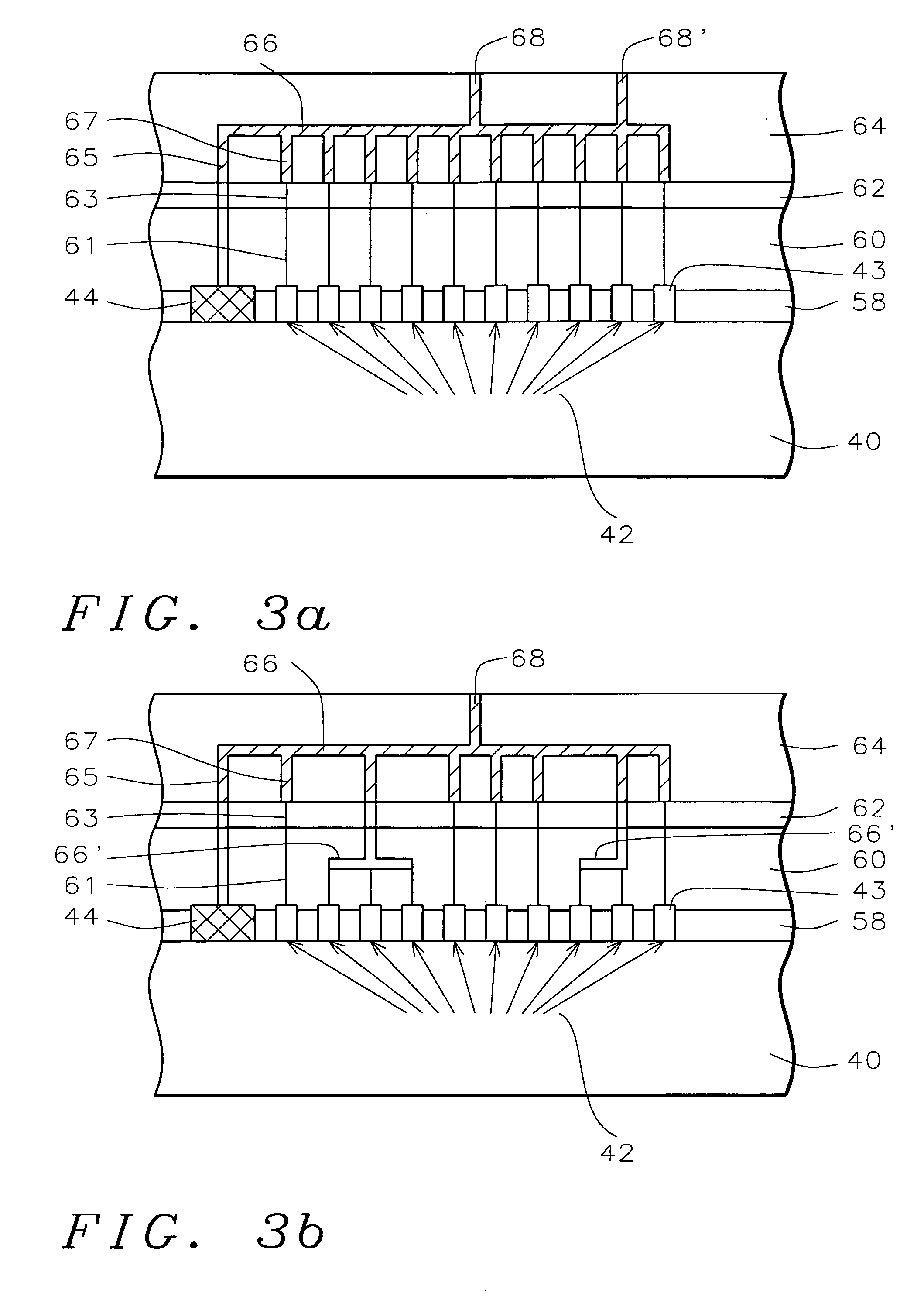 Post passivation interconnection schemes on top of the IC chips