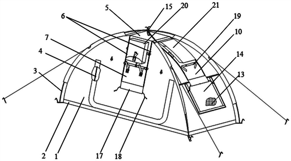 Tent backpack all-in-one carrying tool