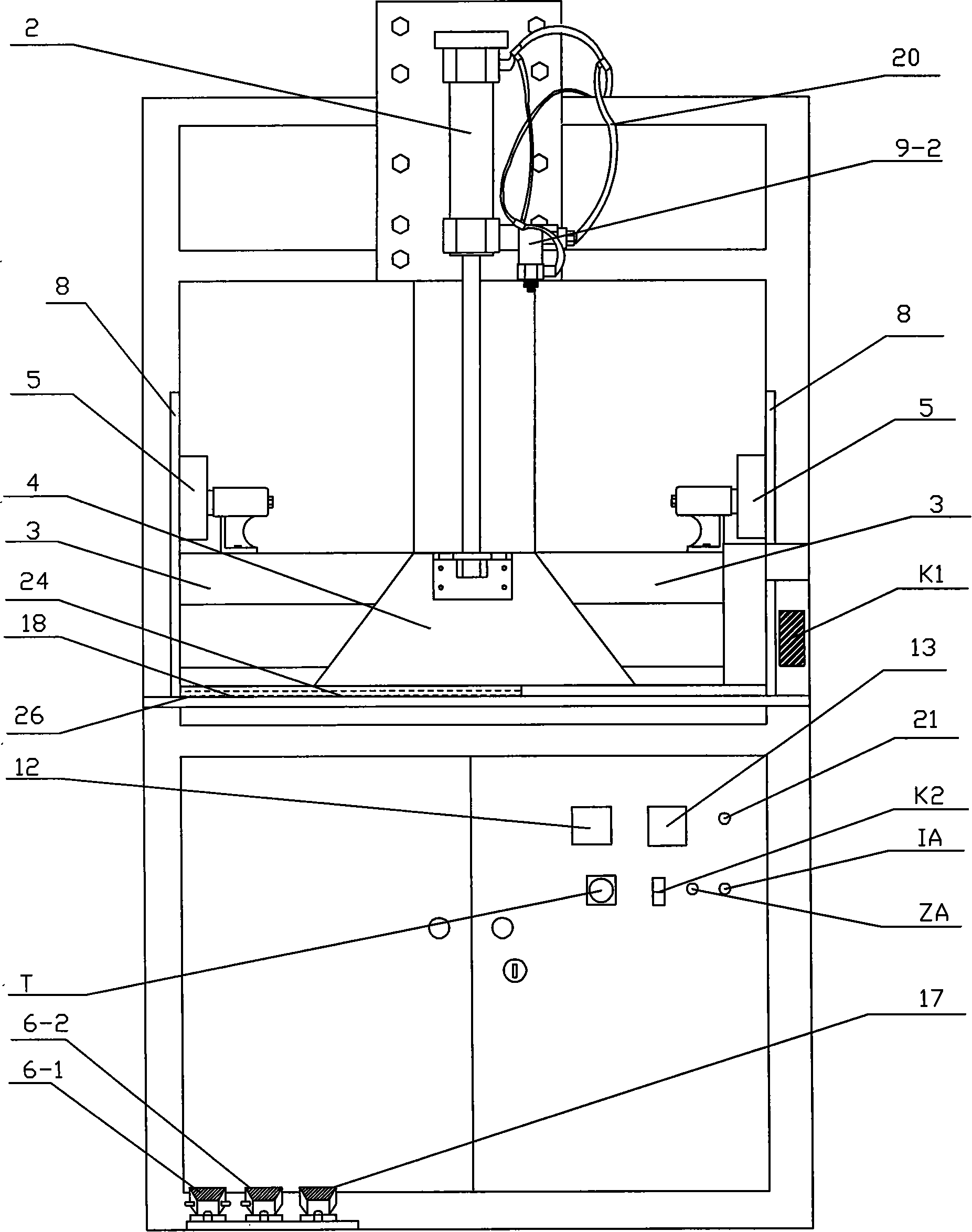 Pneumatic compression sealing machine for pillow core