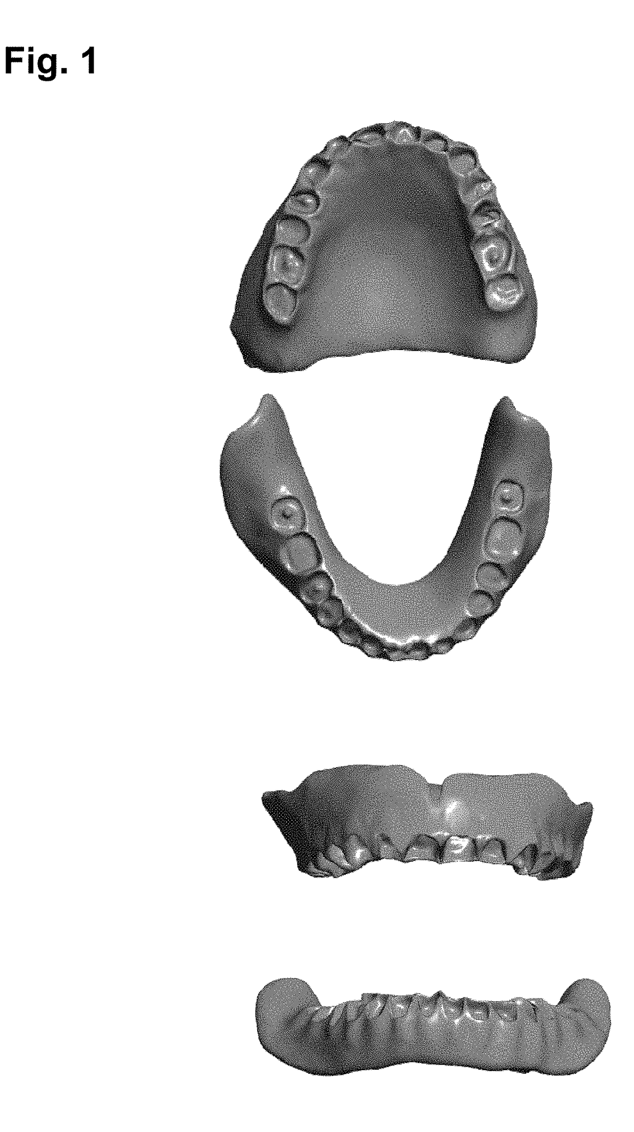 Photo-curable resin compositions and method of using the same in three-dimensional printing for manufacturing articifial teeth and denture base