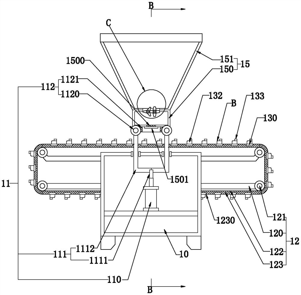 A kind of automatic grouting system and grouting method for hair cake