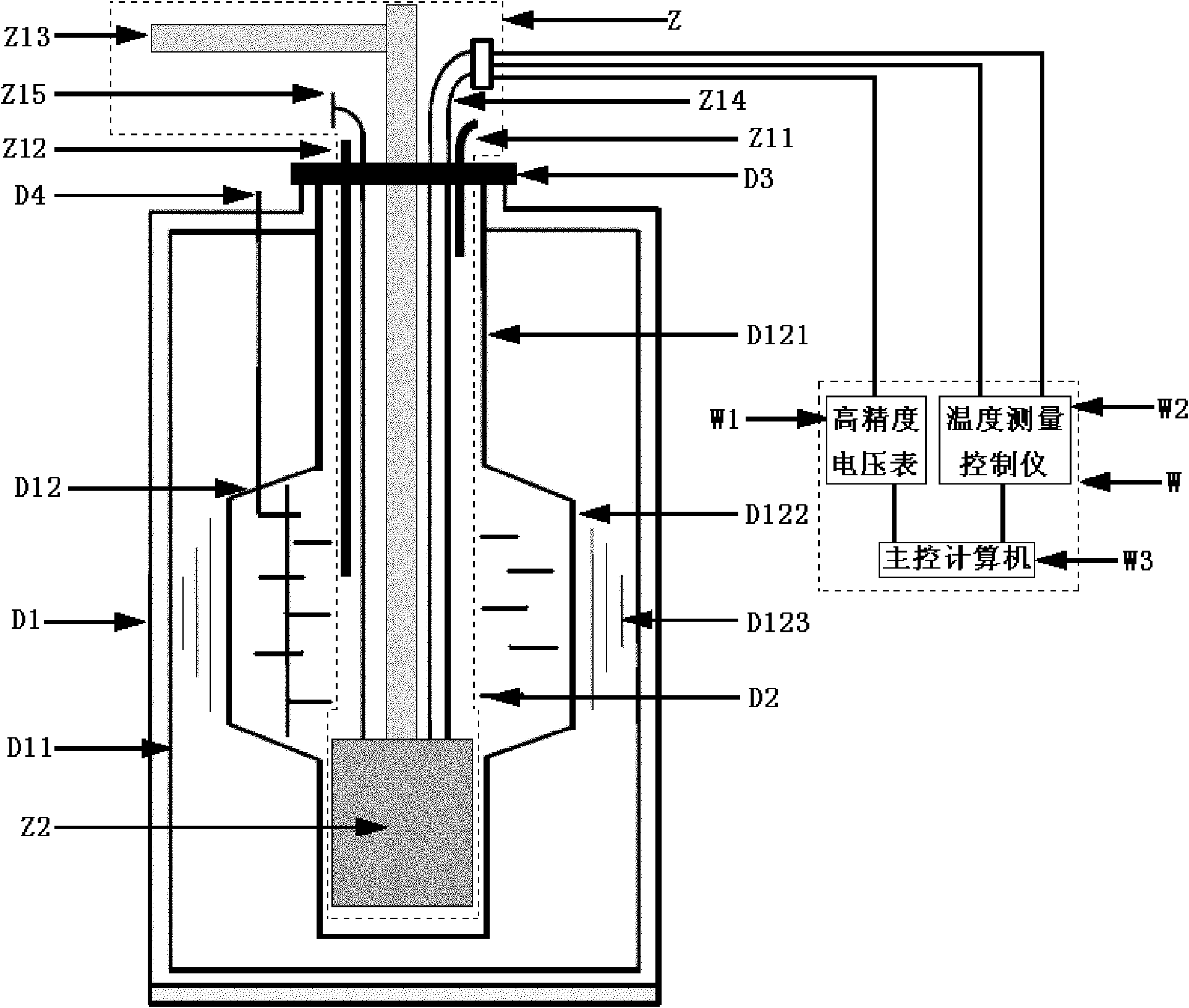 Device and method for testing superconductivity of three-dimensional low-temperature superconducting thin film coil