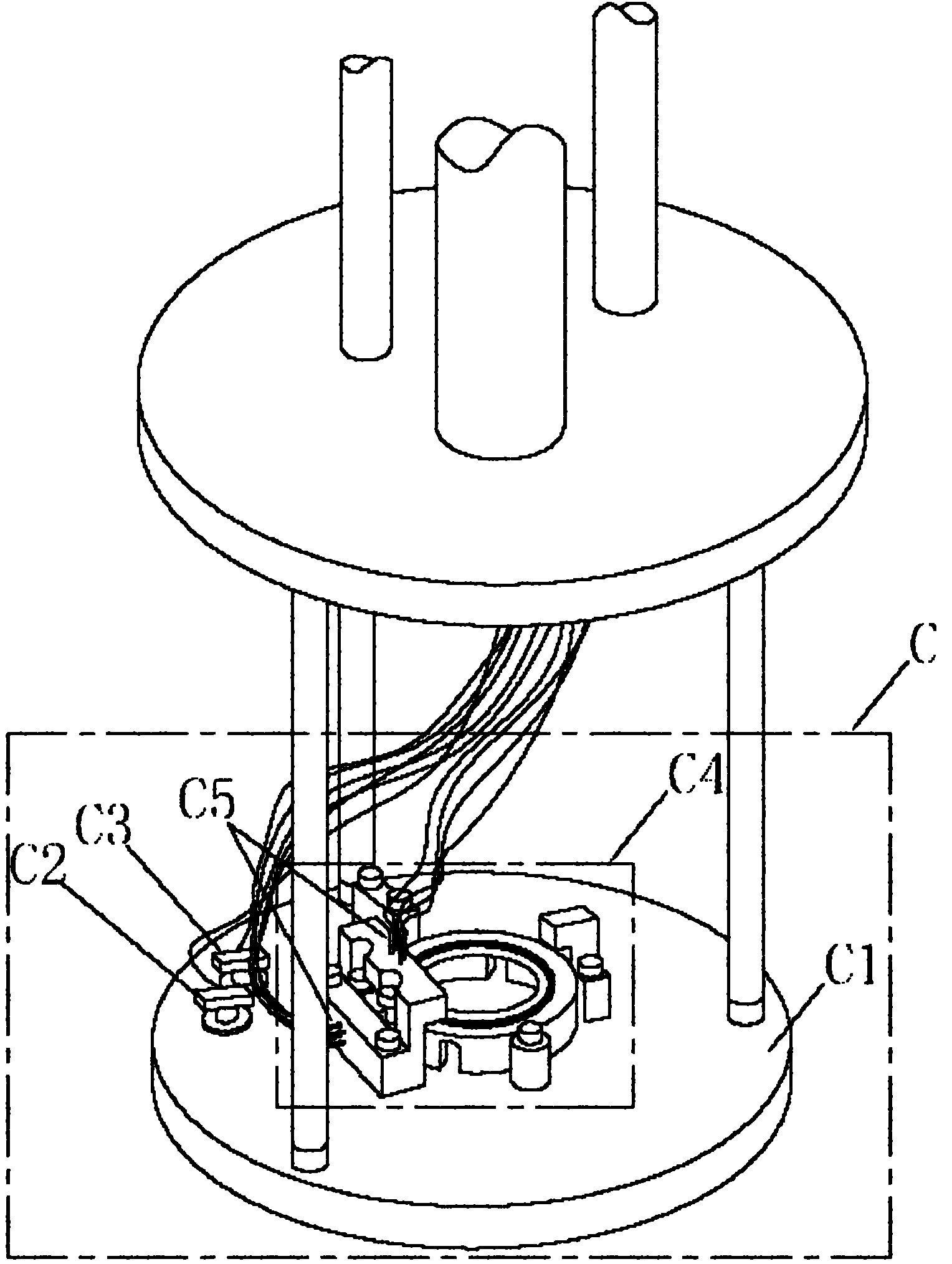 Device and method for testing superconductivity of three-dimensional low-temperature superconducting thin film coil