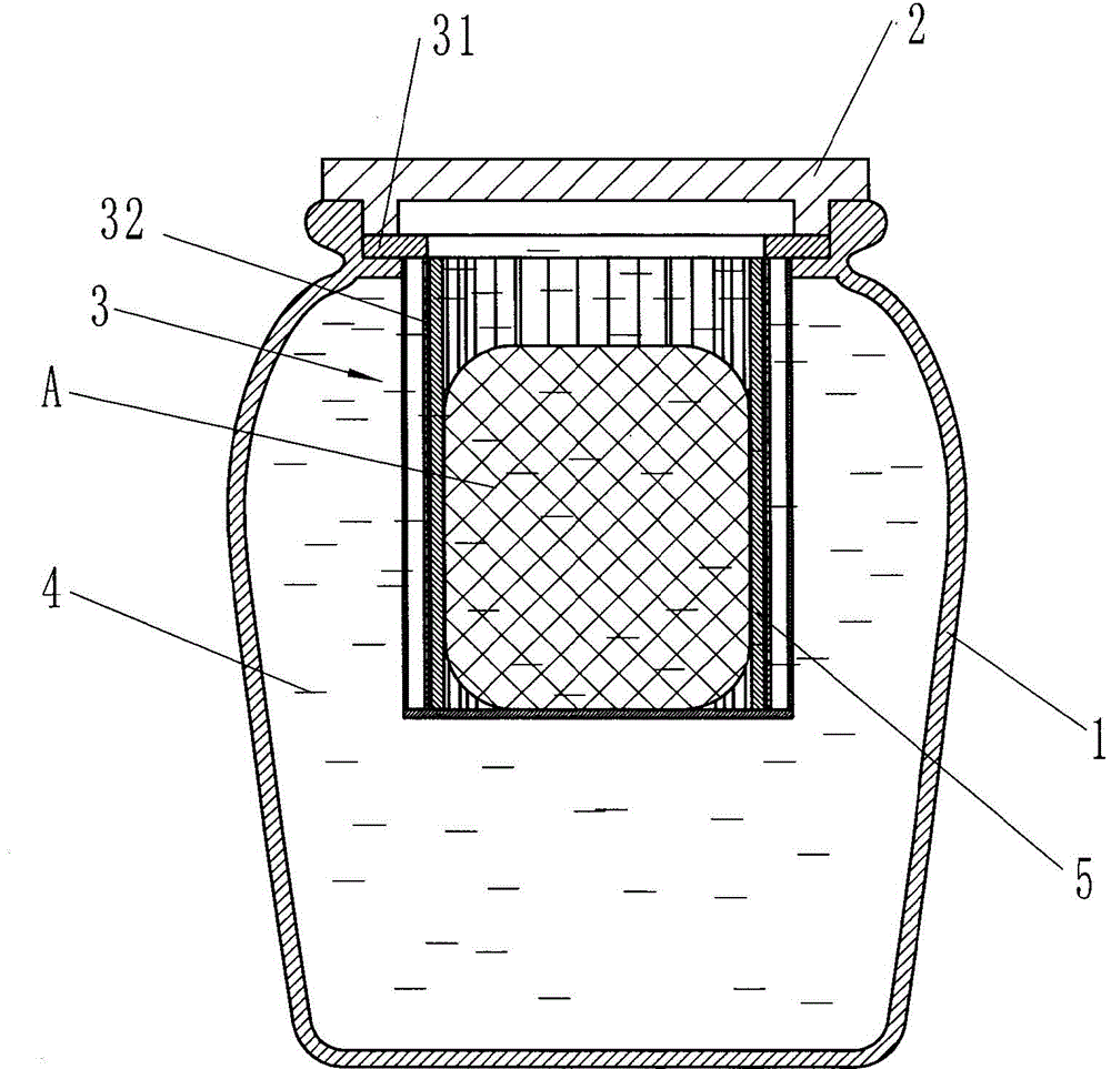 Spirit jar used for preparing white spirit with oak fragrance