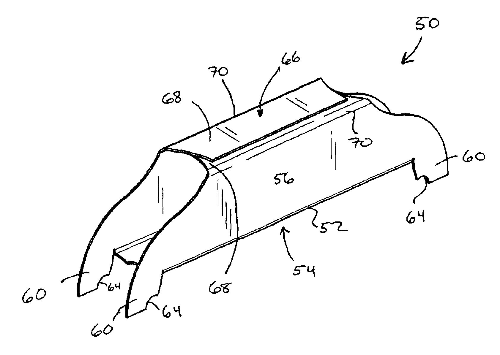 Ergonomic plastic bag handle