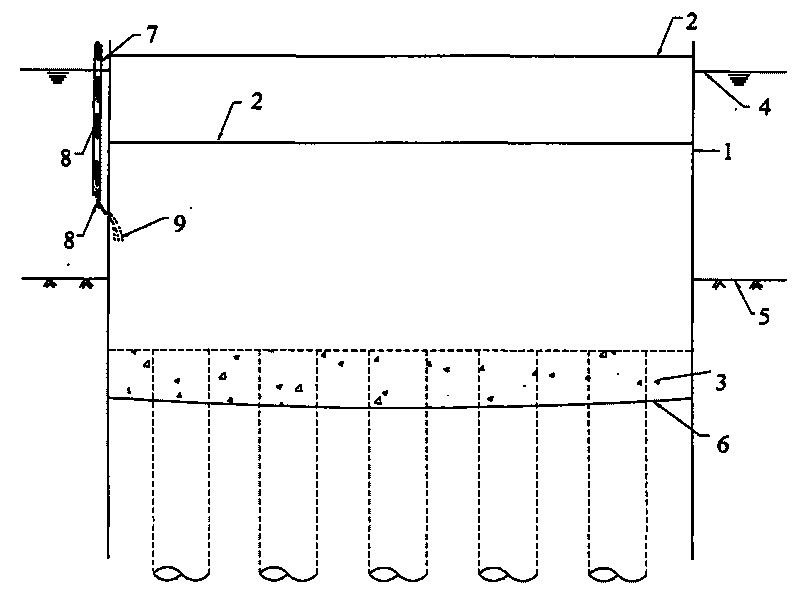 Simple and rapid water stopping method for larsen steel sheet pile cofferdam