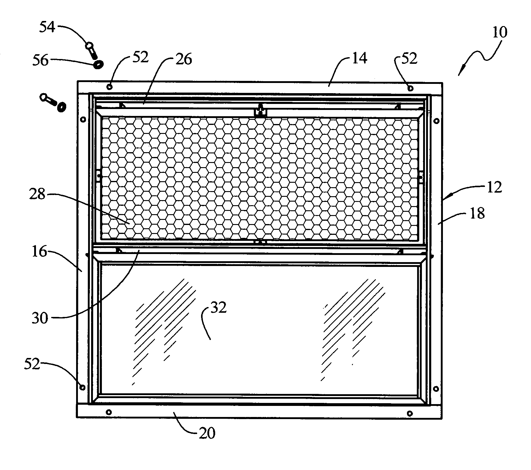 Filter window adapter unit