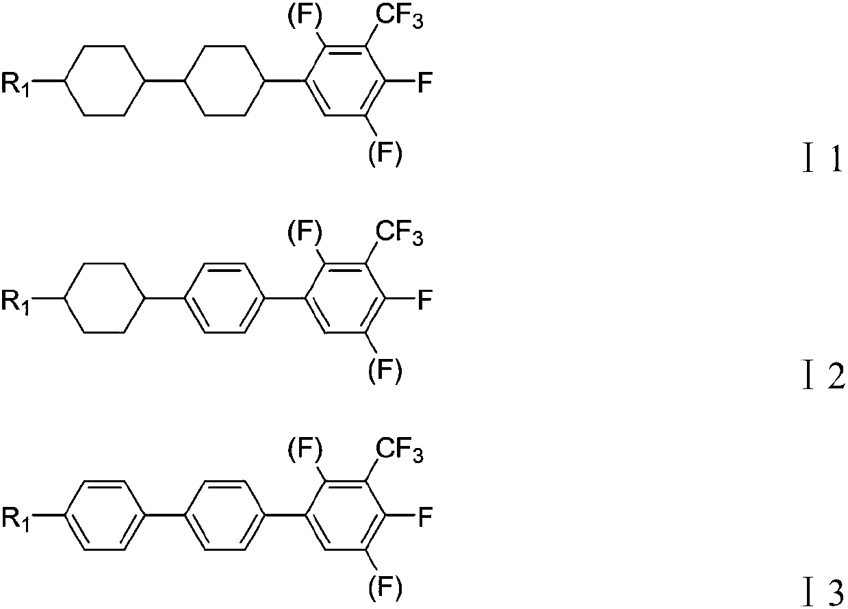 Liquid crystal compound containing lateral trifluoromethyl group, liquid crystal mixture and display device thereof