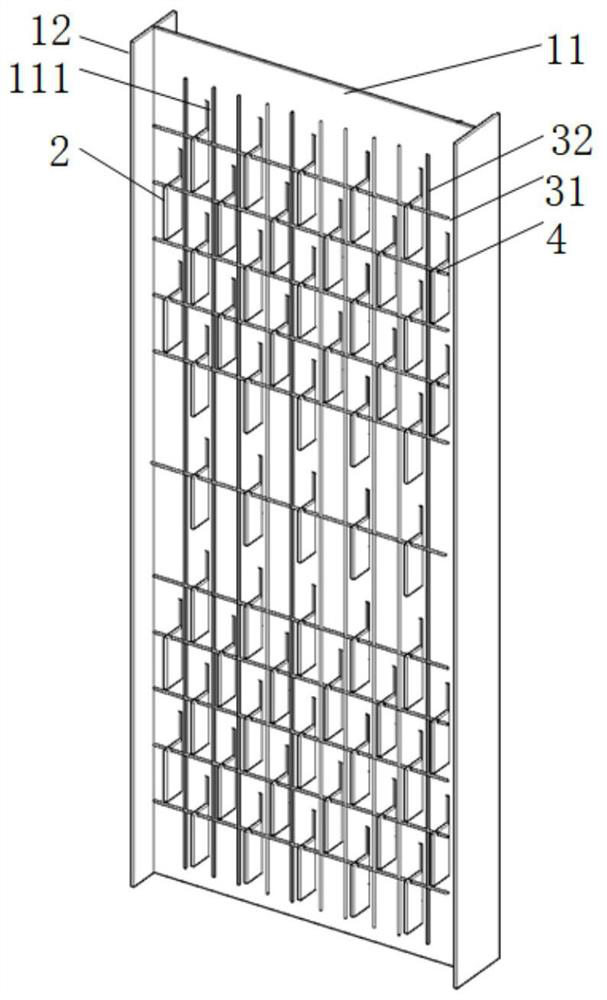 Plug-and-pull longitudinal rib soundproof steel-concrete composite shear wall and its assembly method