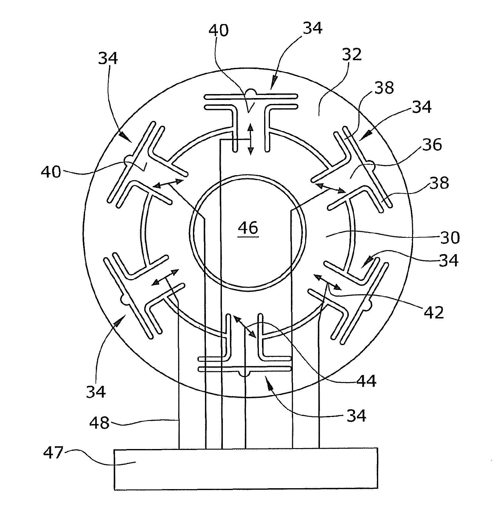 Force/moment sensor for measurement of forces and moments