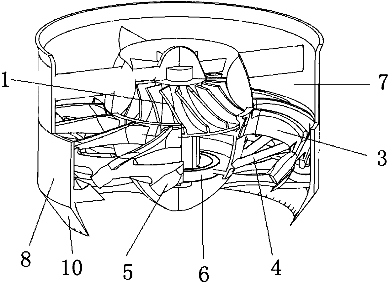 Blade tip ejecting self-driven wheeled fan engine