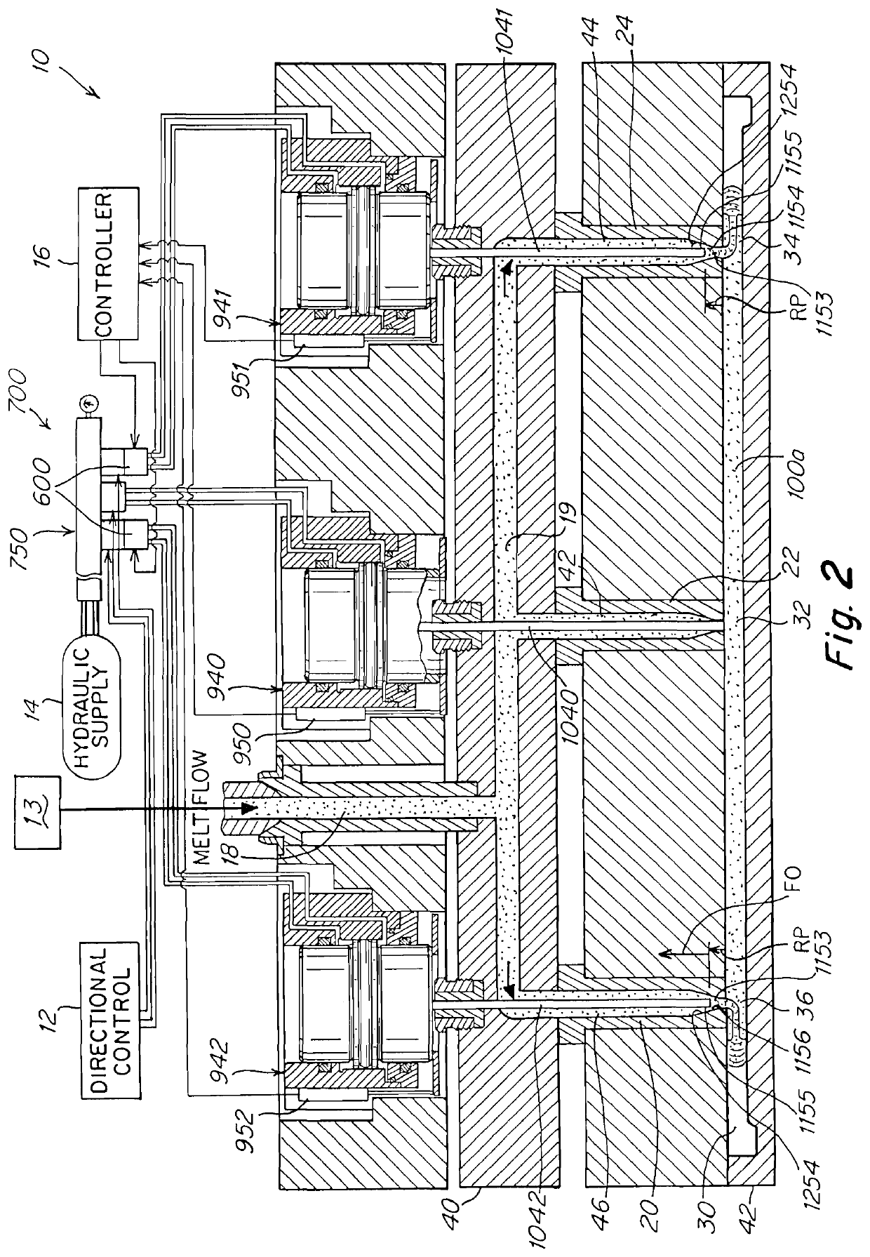 Large part injection mold apparatus and process