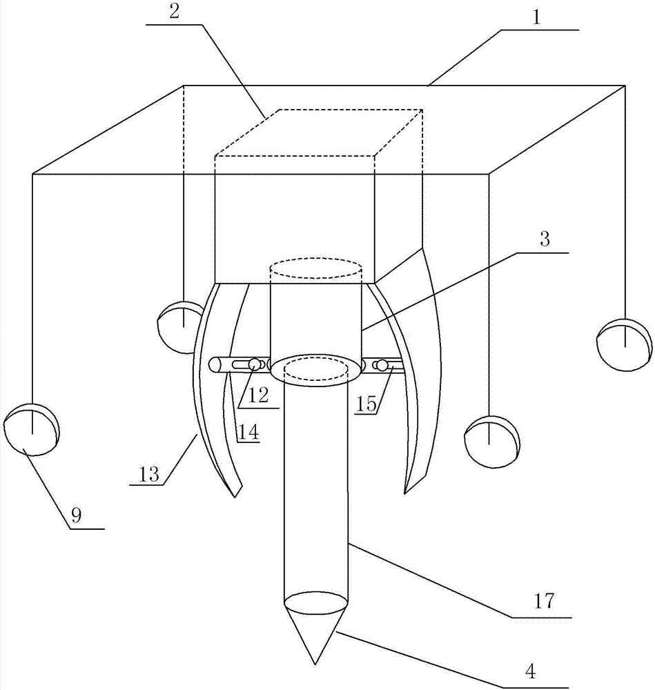 Method for carrying out seeding and fertilization on walnuts