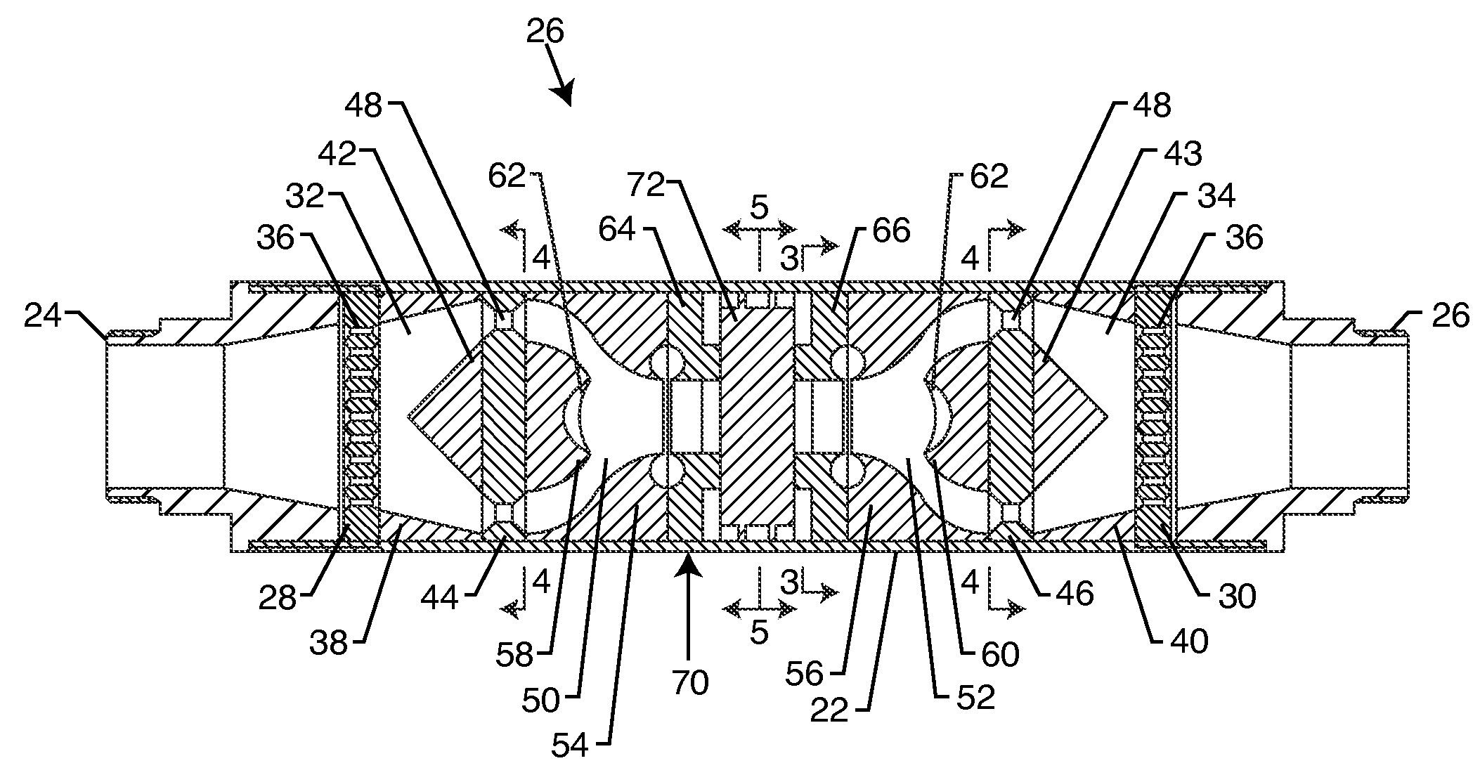 Multi-stage cavitation device