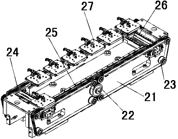 Safety belt buckle assembly line