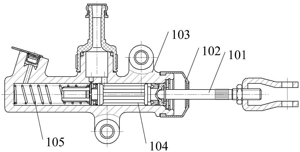 Clutch master cylinder structure