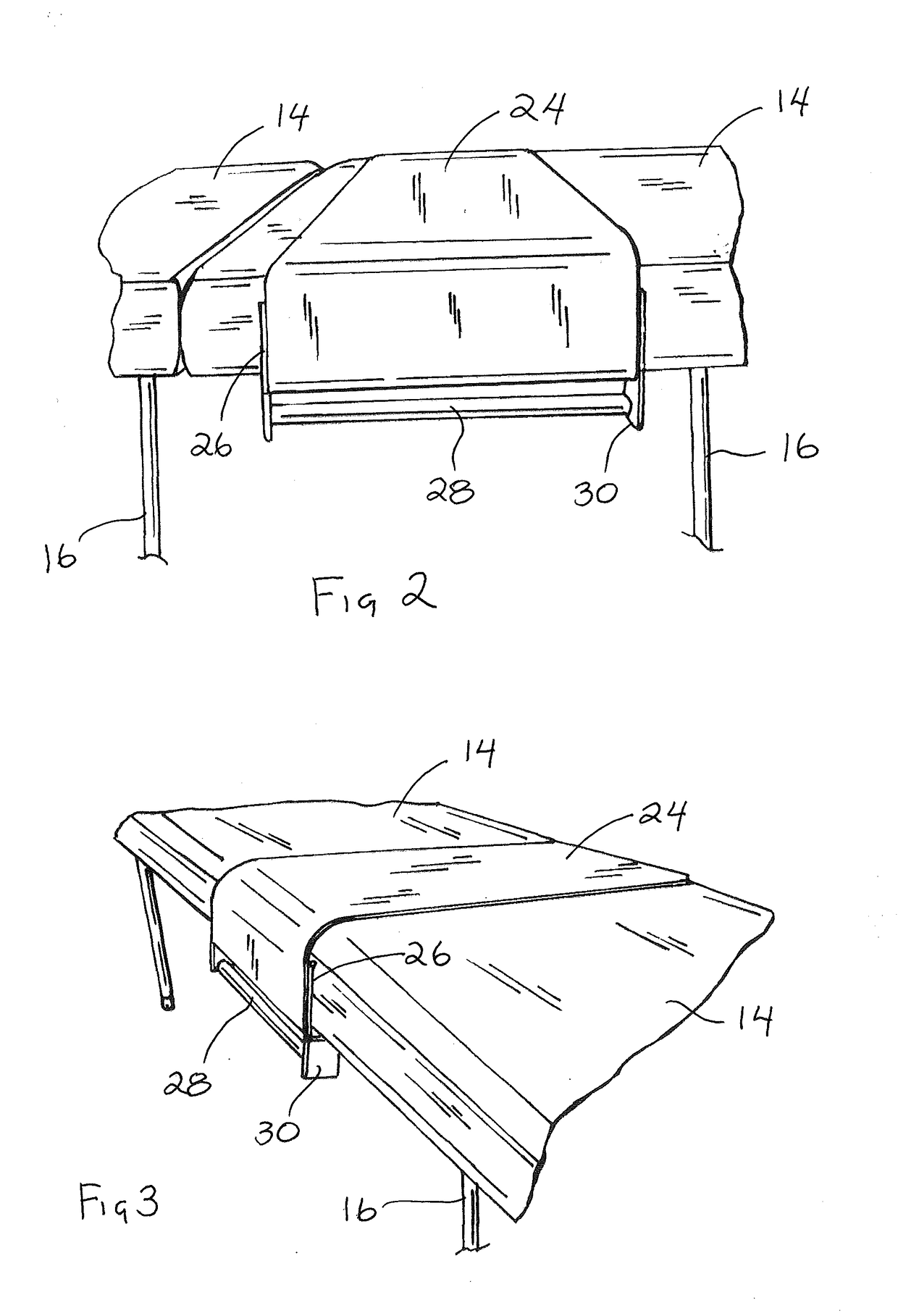 Table attachment apparatus