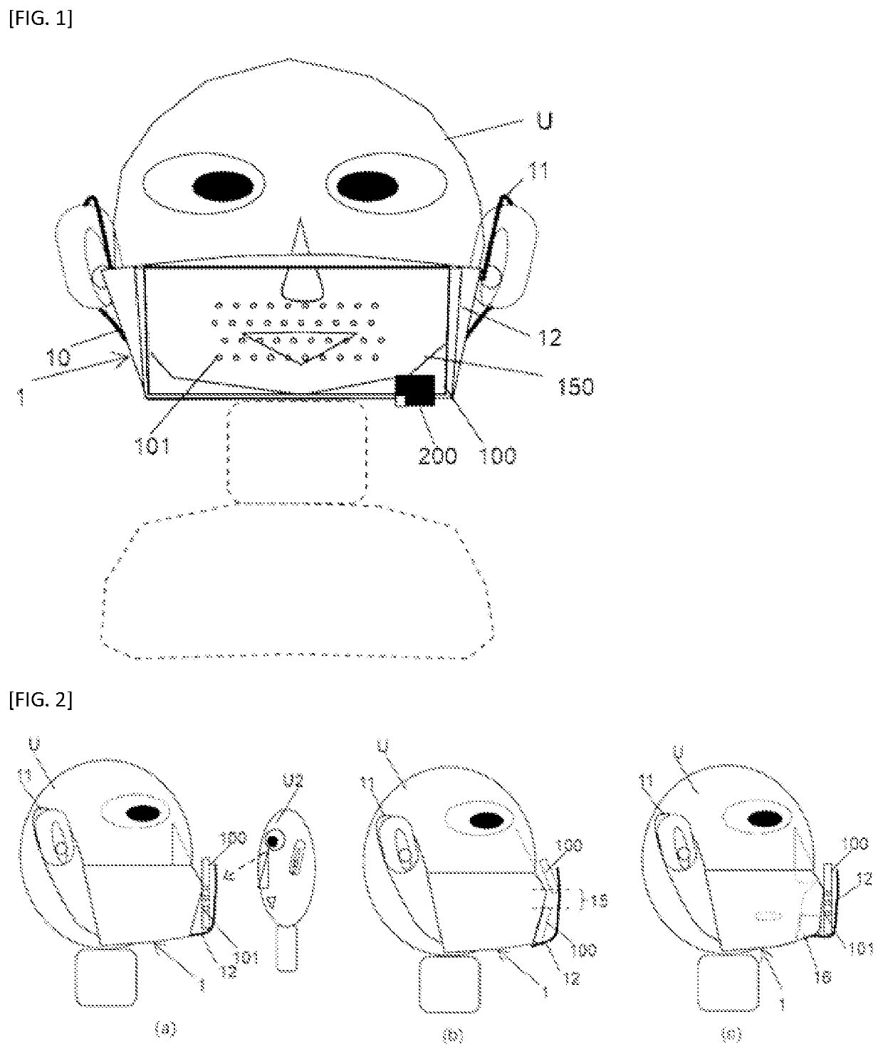 Mask with display