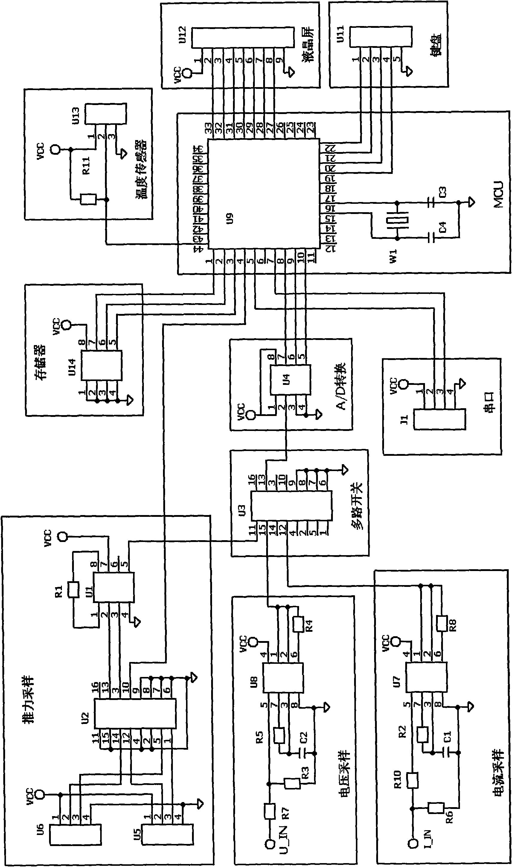 Traction machine brake with liquid crystal display device