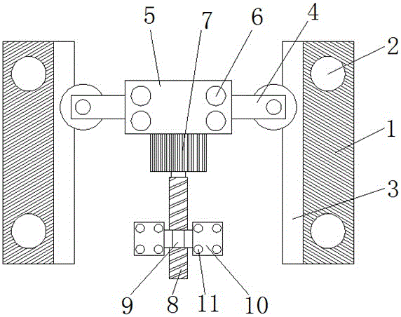 Television hanging rack with lifting function