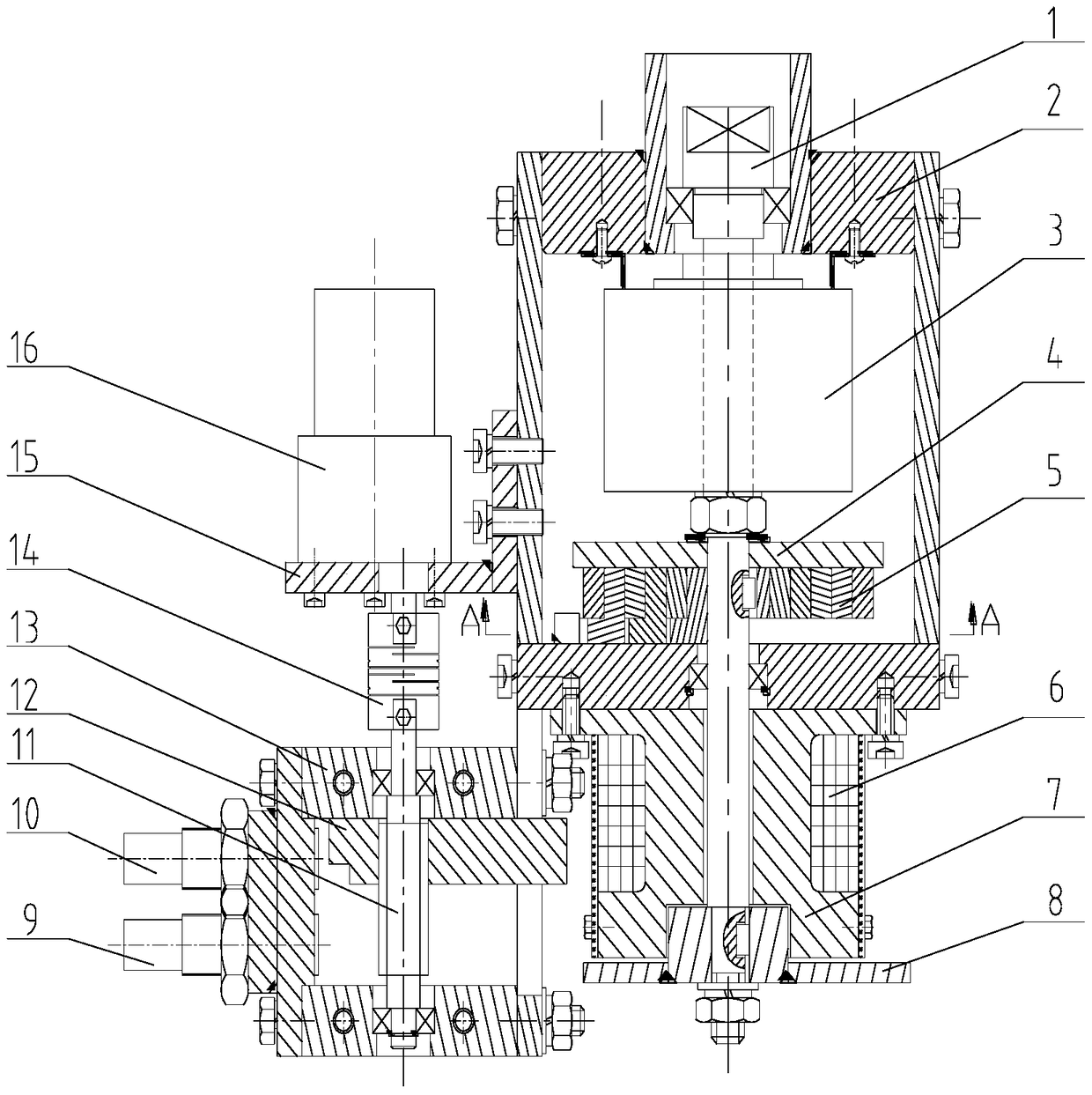 Radial retaining ring type vehicle steer-by-wire steering wheel device