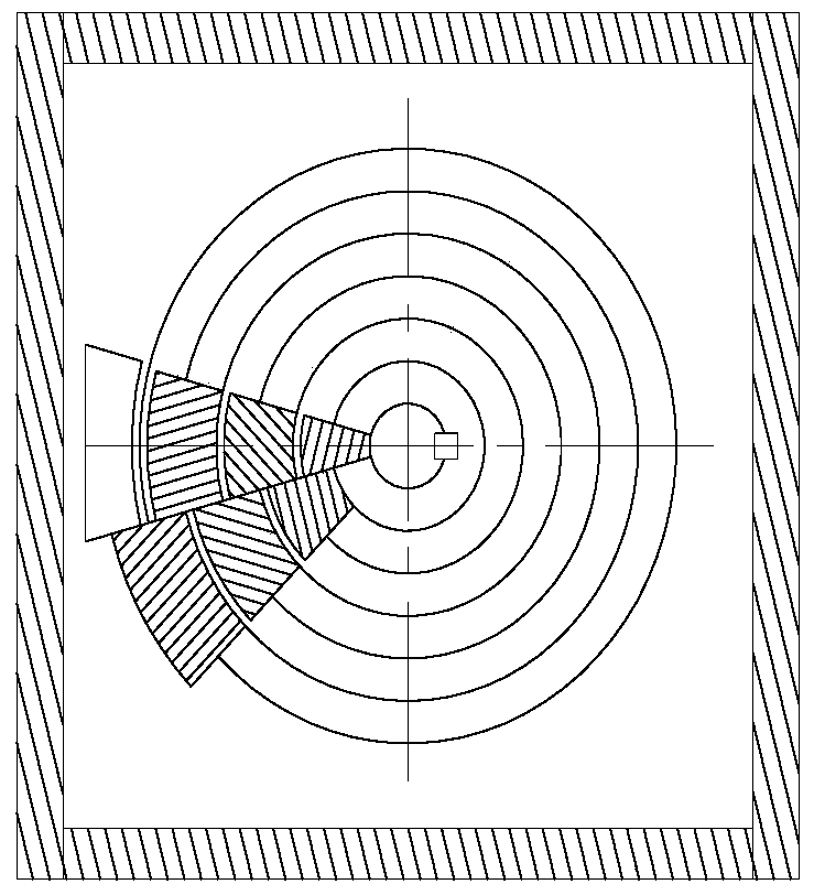 Radial retaining ring type vehicle steer-by-wire steering wheel device