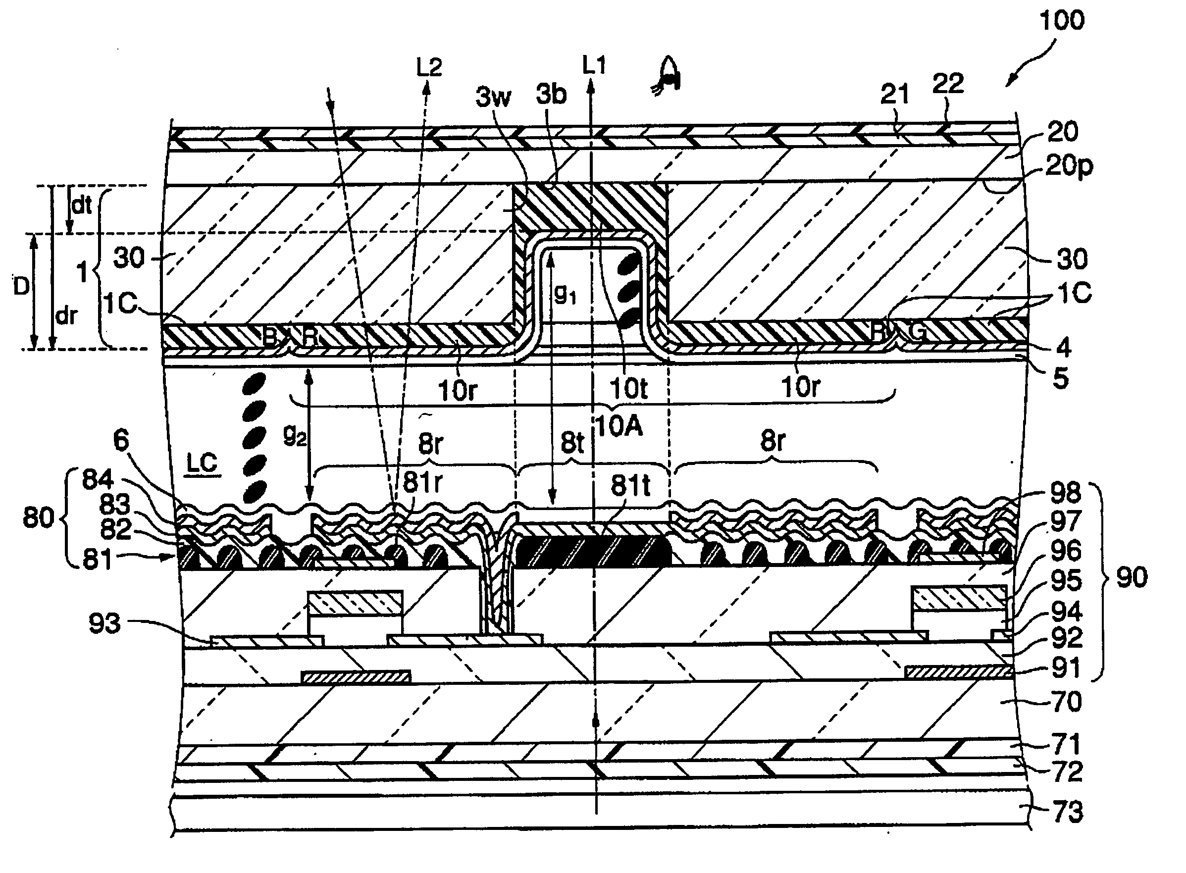 Color filter and liquid crystal display device using it, and their manufacturing methods