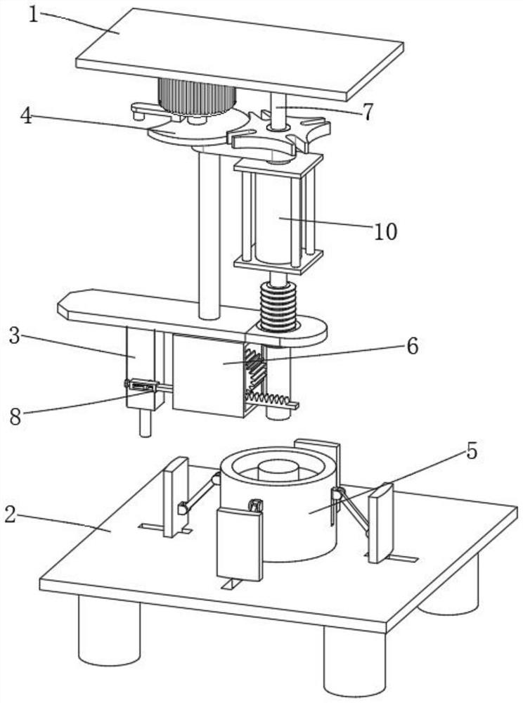 Flange plate producing and machining device for pipe fitting connection