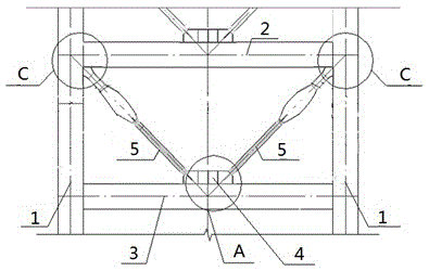 Restrained brace anti-seismic structure for super high-rise building and manufacturing method