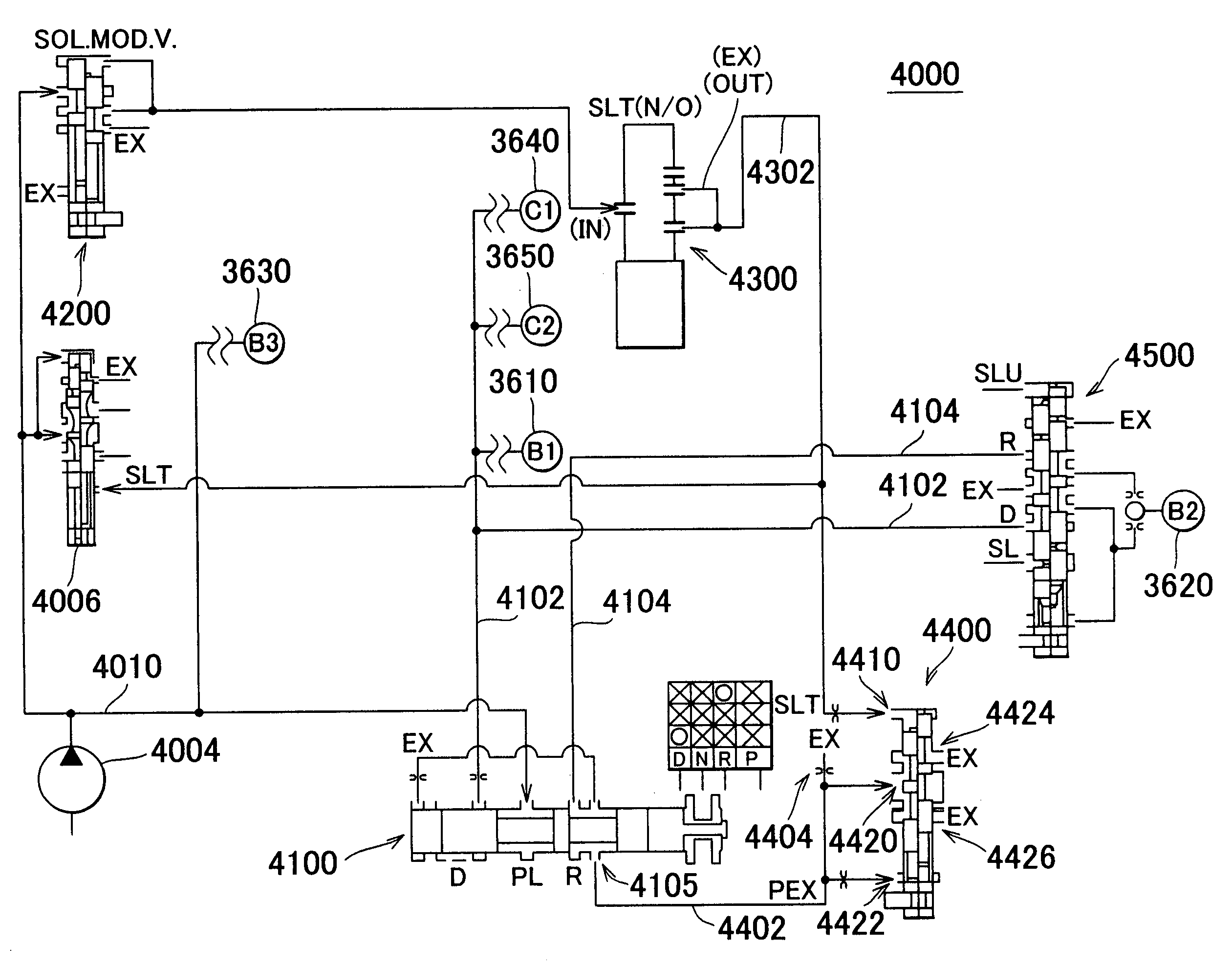 Hydraulic control apparatus for automatic transmission