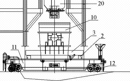 Jacking ladle car and applications thereof in vacuum circulating degasification refining method