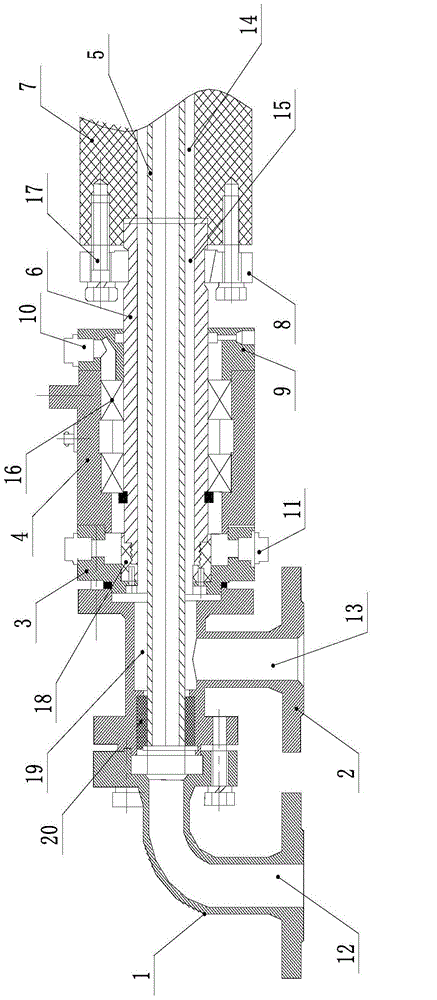 Cooling device of slag cooler