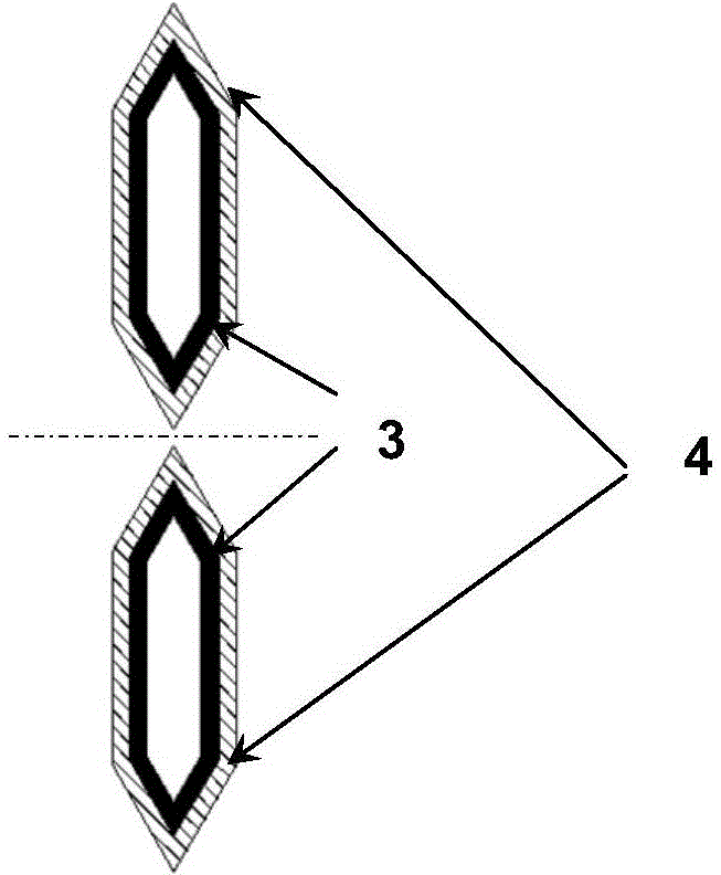 Coiling needle of square lithium battery