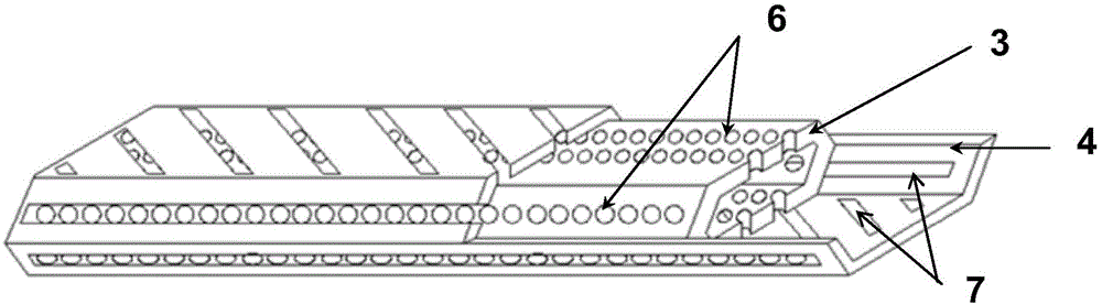 Coiling needle of square lithium battery