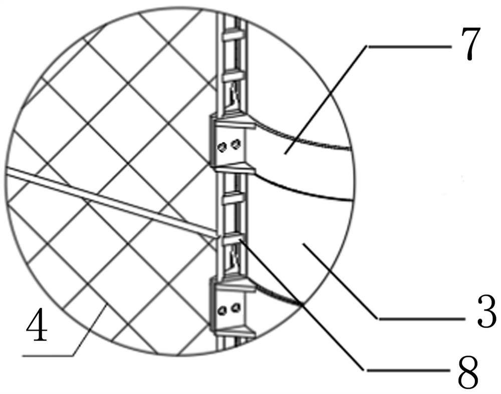 Construction method of aquaculture cage based on the multi-pile cap foundation of offshore wind power that has been built